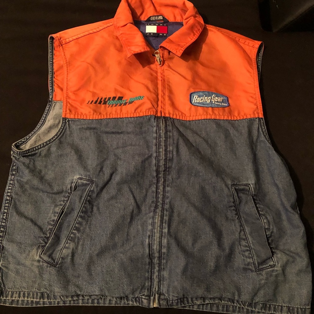 Vintage Tommy Hilfiger racing gear vest